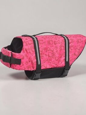 Dog Life Jacket XL Pink Reflective Swim Vest Large Dog Safety Vest NWOT